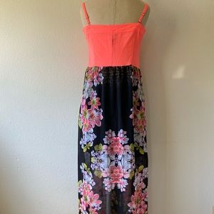 Bebe tropical maxi dress
